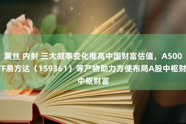 黑丝 内射 三大叙事变化推高中国财富估值，A500ETF易方达（159361）等产物助力方便布局A股中枢财富
