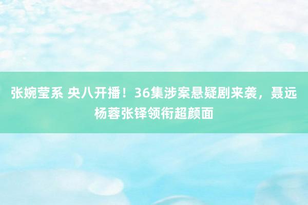 张婉莹系 央八开播！36集涉案悬疑剧来袭，聂远杨蓉张铎领衔超颜面